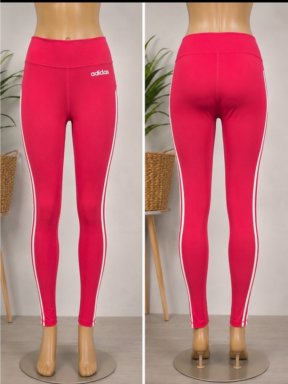 adidas Hot Pink High-Rise Leggings